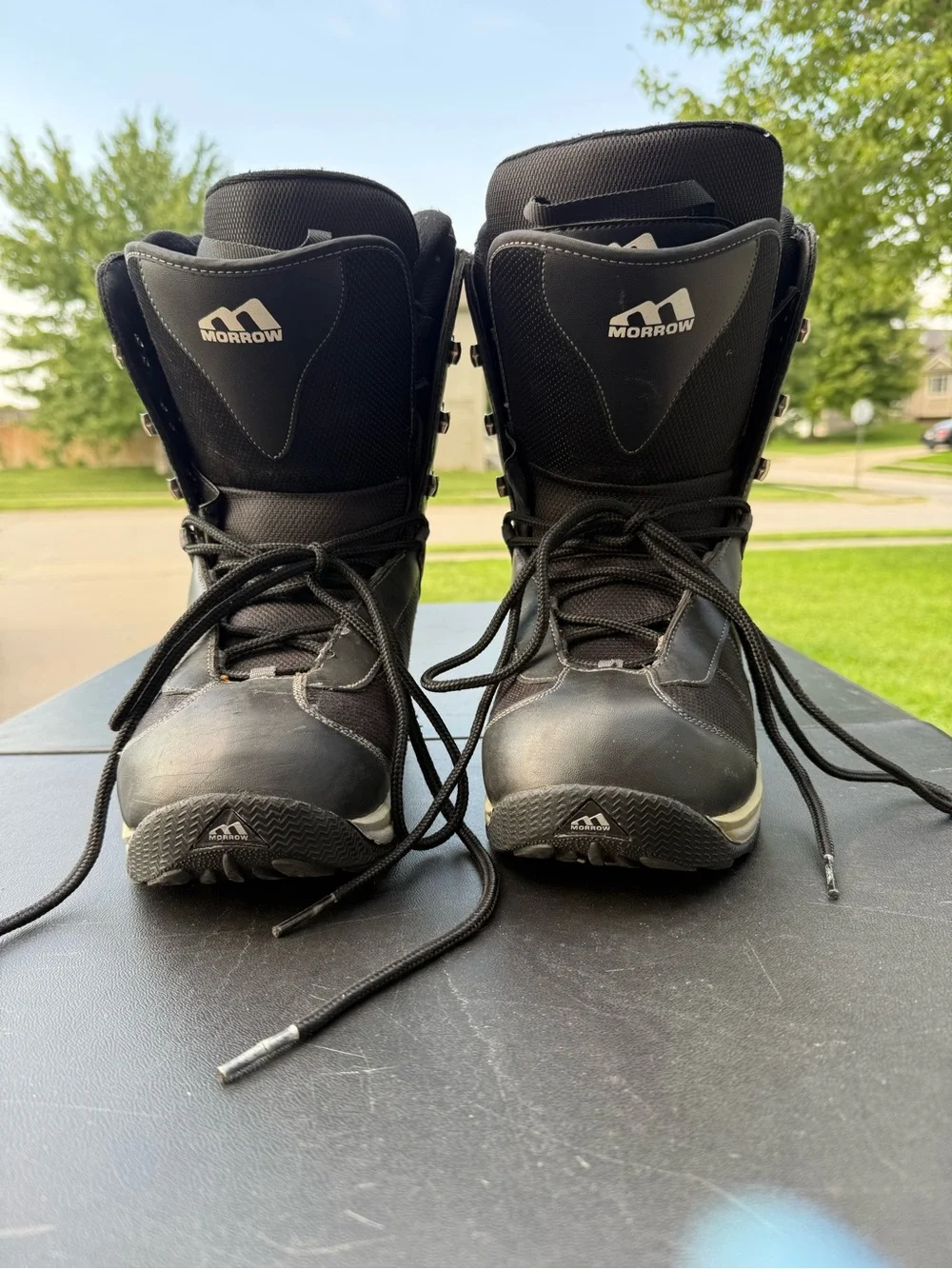 Morrow Snowboard Boots Men's US 10.5 Black Lace-Up Winter Snow Boots Insulated
